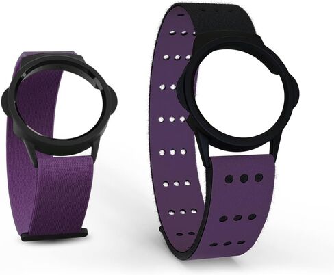 MYZONE MZ-Switch Replacement Arm & Wrist Straps, Purple | Adjustable & Comfortable, Includes Wrist & Forearm Straps, Durable Polyamide & Elastane, Compatible Only with MZ-Switch in Kuwait