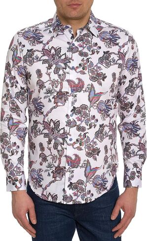 Robert Graham Men's Cleaver Long Sleeve Woven Button Down Shirt in Saudi Arabia