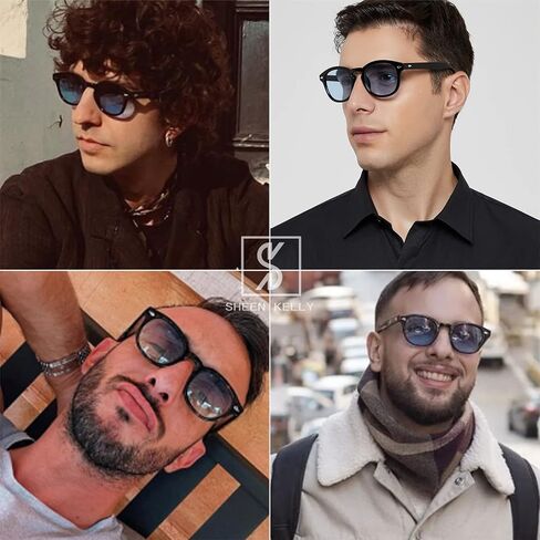 شين كيلي نظارات شمسية دائرية كلاسيكية للنساء بنمط جوني ديب نظارات صيفية ملونة شفافة بعدسات ملونة بتصميم كابتن القراصنة in Kuwait