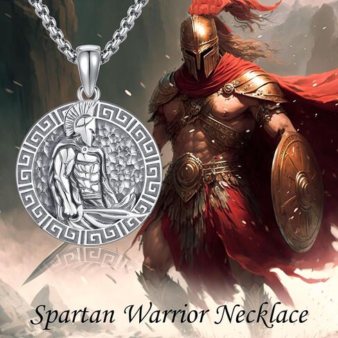 CUPENDA Sterling Silver Pendant Necklace for Men Spartan Warrior Anatomical Heart Viking Sacred Heart Cross Basketball Necklace Jewelry Gift for Men in Kuwait