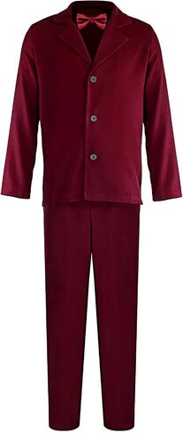 Shinymoon Halloween Wine Red Suit Men Vertical Comedy Horror Movie Character Costume Cosplay Scary Outfits in Kuwait