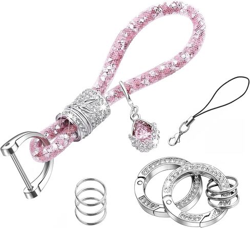 سلسلة مفاتيح السيارة الكريستالية PlusRoc للنساء من أحجار الراين اللامعة وسلسلة مفاتيح وإكسسوارات مفاتيح السيارة in Kuwait