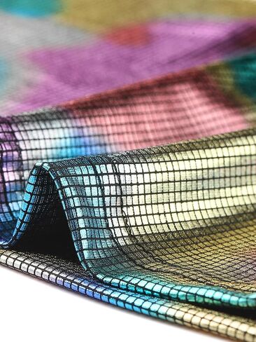 Allegra K Metallic Crop Top for Women's Mock Neck Long Sleeve Zip Up Party Shiny Tops in Kuwait