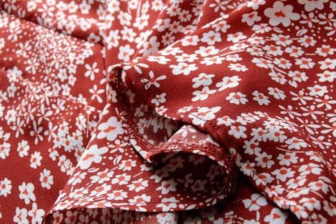 بلوزات حريمي من miduo بأكمام طويلة ورقبة على شكل حرف V مطبوع عليها زهور وبلوزات كاجوال فضفاضة in Kuwait