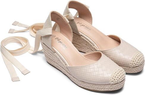 Vepose Women's 882 Rome Open Toe Espadrilles Platform Wedge Sandals in Kuwait