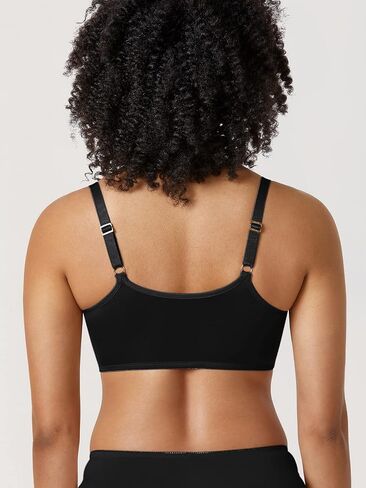 AISILIN Women's Smooth Front Closure Bra Unlined Underwire Plus Size Plunge Bras in Kuwait