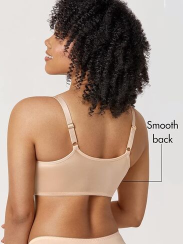 AISILIN Women's Smooth Front Closure Bra Unlined Underwire Plus Size Plunge Bras in Kuwait