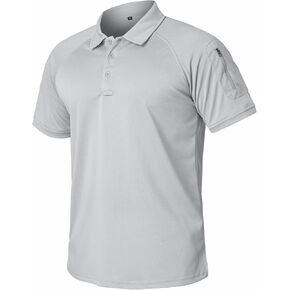 ReFire Gear Men’s Lightweight Tactical Polo Shirts Military Outdoor Hiking Sport Golf Short Sleeve T Shirt