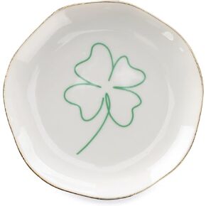 صينية مجوهرات VINCOMIC حلية طبق حلية، مطبوعات فنية بسيطة على شكل فيل، هدايا للنساء/الفتيات لها، ديكور منزلي من السيراميك باللون الأبيض in Kuwait