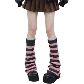 Rvnsu المرأة تدفئة الساق نمط نجمة محبوك تدفئة الساق Y2k Kawaii الجوارب Harajuku Fairycore الملابس in Saudi Arabia