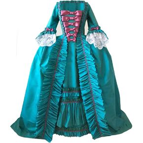 1791's lady Women's Rococo Dress Victorian Gown