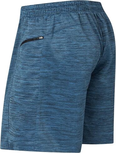 PRTCYPNT شورت رياضي للرجال سريع الجفاف 10 بوصة شورت رياضي مع جيوب بسحاب وأربطة in Kuwait