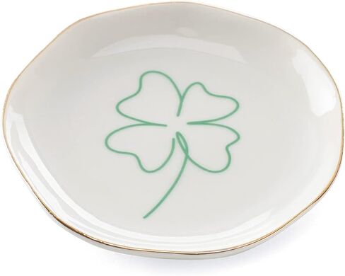 صينية مجوهرات VINCOMIC حلية طبق حلية، مطبوعات فنية بسيطة على شكل فيل، هدايا للنساء/الفتيات لها، ديكور منزلي من السيراميك باللون الأبيض in Kuwait