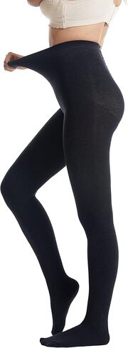 جوارب شتوية من Frola للنساء، جوارب دافئة للشتاء، 200D جوارب حرارية رقيقة للغاية من الكشمير، متوسط/كبير، أسود in Kuwait