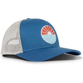 قبعة سائق الشاحنة Tuck Life Mesh Back Sun Wave - أزرق/فضي - إغلاق خلفي - عدد 1 in Kuwait