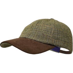 The Sligo - Baseball Cap - 100% Wool - Irish Tweed - Nubuck Peak