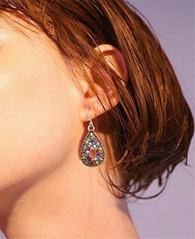 1 Pair Dangle Earrings Vintage Drop Earring Handmade Bohemian Teardrop Earrings in Saudi Arabia