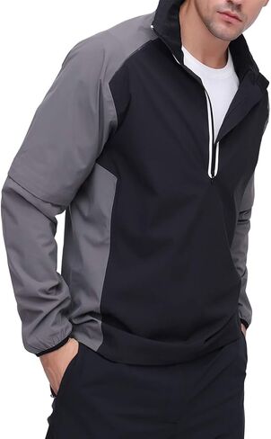 سترة مطر للجولف من فيت سبيس للرجال، سراويل مقاومة للماء، خفيفة الوزن، سترة واقية من المطر in Kuwait