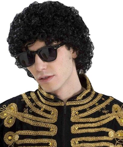Forum Novelties Michael Jackson Popstar Afro Wig - One Size in Saudi Arabia