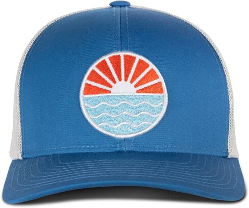 قبعة سائق الشاحنة Tuck Life Mesh Back Sun Wave - أزرق/فضي - إغلاق خلفي - عدد 1 in Kuwait