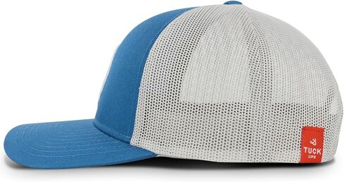 قبعة سائق الشاحنة Tuck Life Mesh Back Sun Wave - أزرق/فضي - إغلاق خلفي - عدد 1 in Kuwait