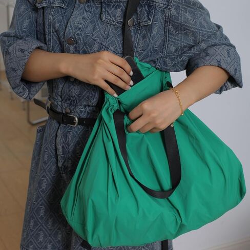 NAARIIAN Lightweight Tote Bag with Zipper Pockets Women Men Large Shoulder Bag for School Work Travel Shopping in Kuwait