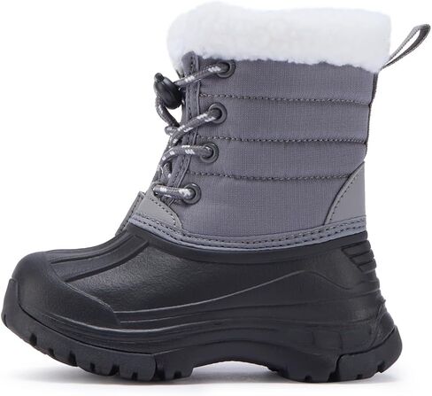 أحذية BMCiTYBM للأطفال الصغار للشتاء والثلج للأولاد والبنات أحذية مقاومة للماء ومقاومة للانزلاق للطقس البارد (الأطفال الصغار/الأطفال الصغار) in Kuwait