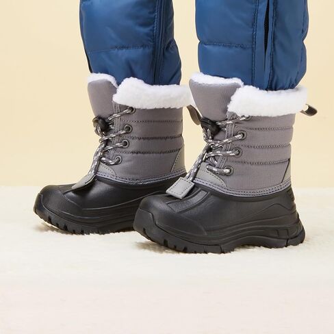 أحذية BMCiTYBM للأطفال الصغار للشتاء والثلج للأولاد والبنات أحذية مقاومة للماء ومقاومة للانزلاق للطقس البارد (الأطفال الصغار/الأطفال الصغار) in Kuwait