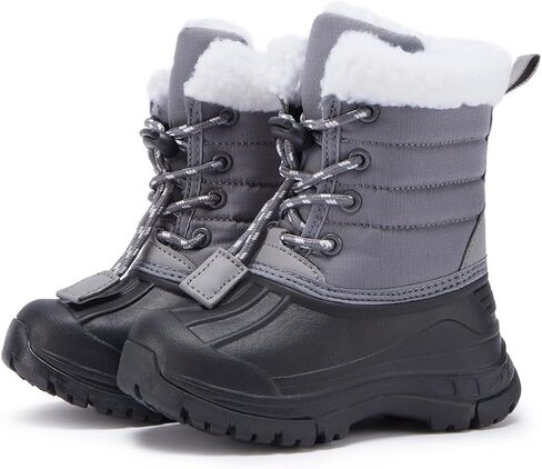 أحذية BMCiTYBM للأطفال الصغار للشتاء والثلج للأولاد والبنات أحذية مقاومة للماء ومقاومة للانزلاق للطقس البارد (الأطفال الصغار/الأطفال الصغار) in Kuwait