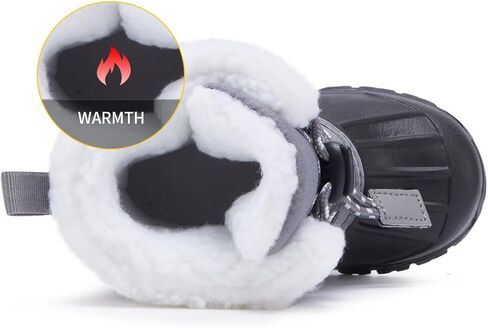 أحذية BMCiTYBM للأطفال الصغار للشتاء والثلج للأولاد والبنات أحذية مقاومة للماء ومقاومة للانزلاق للطقس البارد (الأطفال الصغار/الأطفال الصغار) in Kuwait