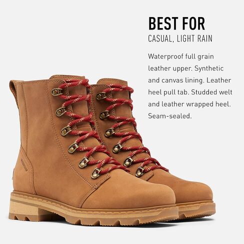 Sorel Women's Lennox Lace Rain Boot — Waterproof Leather Boots in Kuwait