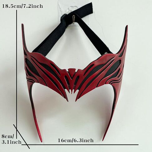 Bulex Wanda Maximoff Costume Cosplay Wanda Vision Cloak Top Headpiece Accessory Outfit in Kuwait