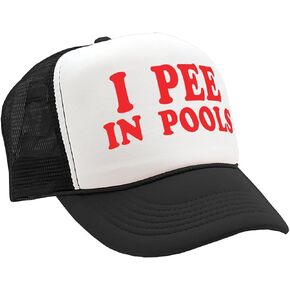 I Pee in Pools - نكتة هدية مضحكة Dare Gag - قبعة قبعة سائق الشاحنة ذات الطراز القديم in Saudi Arabia