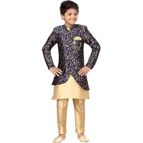 AHHAAAA طقم ملابس تقليدية شيرواني كورتا وبيجامة للأولاد 479 in Kuwait