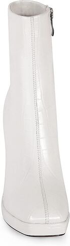 ANN CREEK Women's Ankle Boots Chunky Heel Booties Side Zipper Square Toe High Heel Casual Boots in Kuwait