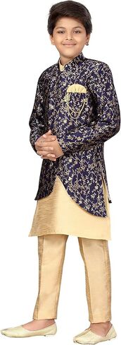 AHHAAAA طقم ملابس تقليدية شيرواني كورتا وبيجامة للأولاد 479 in Kuwait