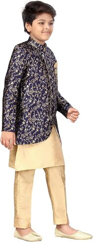 AHHAAAA طقم ملابس تقليدية شيرواني كورتا وبيجامة للأولاد 479 in Kuwait