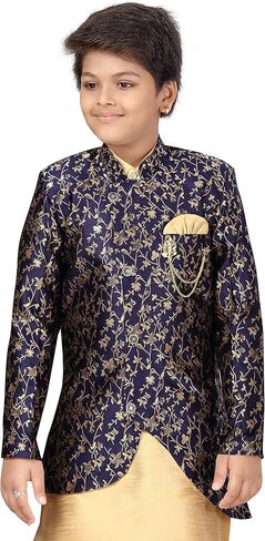 AHHAAAA طقم ملابس تقليدية شيرواني كورتا وبيجامة للأولاد 479 in Kuwait