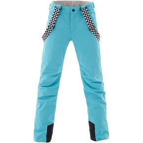 سراويل HOUZONIY النسائية للثلج معزولة مقاومة للماء، سراويل تزلج مع حمالات قابلة للفصل للتزلج والتزلج على الجليد والتزلج على الجليد in Kuwait