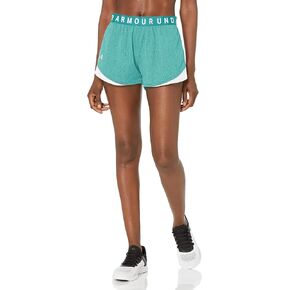 Under Armour Women's Play Up Twist Shorts 3.0 , (722) Coastal Teal / Coastal Teal / White , X-Small