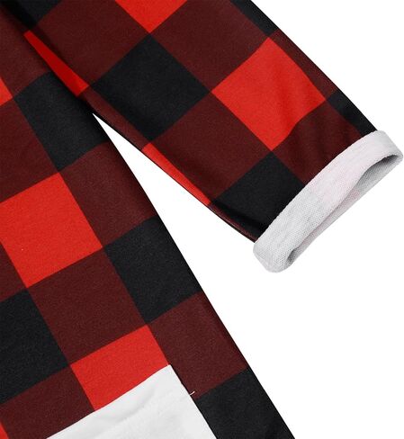 MOUSYA Valentine's Day Dress Shirt Women Love Heart Graphic Tops Color Block Plus Size Sweatshirt with Pockets in Kuwait