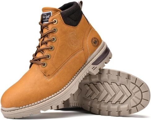 AOLEXWU أحذية رجالية Chukka سويدي للدراجات النارية القتالية حذاء بوت بطول الكاحل فستان كاجوال أزياء من الدانتل متابعة الأحذية in Kuwait