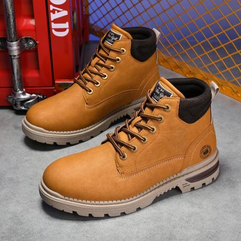 AOLEXWU أحذية رجالية Chukka سويدي للدراجات النارية القتالية حذاء بوت بطول الكاحل فستان كاجوال أزياء من الدانتل متابعة الأحذية in Kuwait