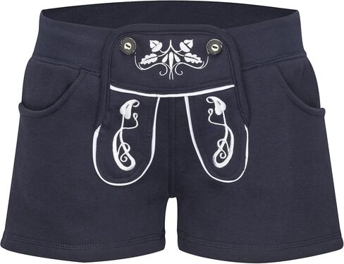 Schöneberger Trachten Couture Lederhosen بنطال رياضي نسائي - هوتبانتس صوف - سروال رياضي قصير للسيدات بافاريا in Kuwait