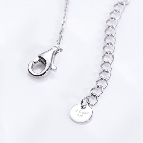 S.Leaf Sterling Silver Tiny Dot Necklace Round Circle Necklaces for Women Dainty Necklaces for Women Simple Necklaces for Women in Saudi Arabia