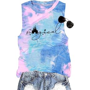 Magical Shirt for Women Funny Family Vacation Tee Cute Graphic T-Shirt Casual Vacation Short Sleeve Tops