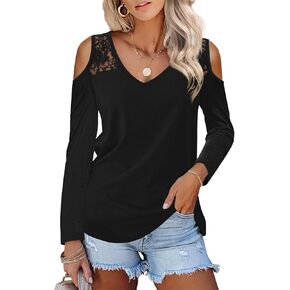 بلوزة تونيك نسائية برقبة على شكل حرف V وكتف مكشوف الكتفين من فميوا in Kuwait