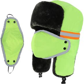 قبعات الصياد الشتوية Ushanka - رجال ونساء روسيون جندي الأذن اللوحات الصيد أقنعة الوجه التزلج الثلوج الطقس البارد