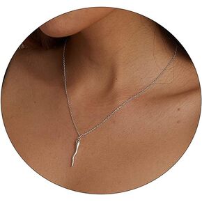 CAROVO لذيذ الذهب القمر نجمة قلادة قلادة 18K الذهب معبأ لطيف حساسة فراشة القلب الشر العين الإيطالية القرن Cornicello حماية القلائد الحد الأدنى سحر المجوهرات هدية للنساء in Kuwait