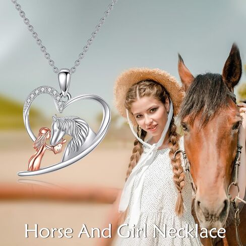 LUHE Animal Heart Necklace Sterling Silver Panda/Horse/Pig/Highland Cow/Axolotl/Fox/Elephant/Lion/Dragonfly/Flamingo/Koala Bear/Sloth/Frog Necklace Animal Jewelry Gifts for Women Girls in Kuwait
